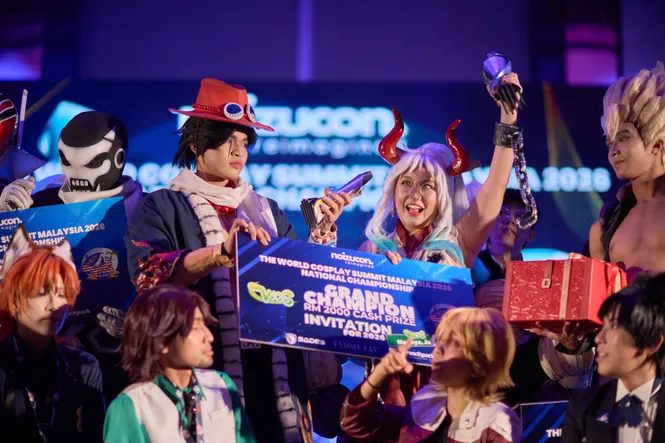 World Cosplay Summit Malaysia National Championship with cosplay teams competing on a professional theater stage